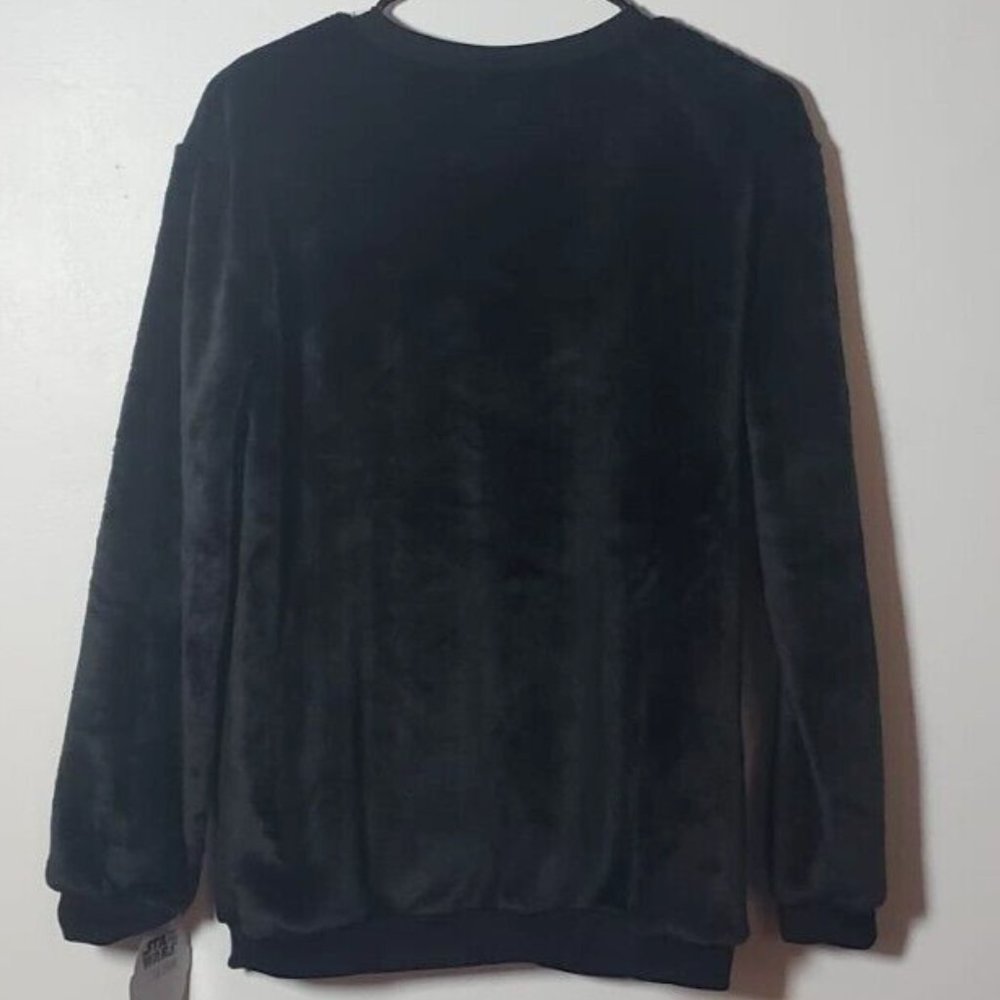 Womens Sweatshirt Star Wars Mandalorian Fleece Baby Yoda Graphic Pullover Small - Picture 2 of 9